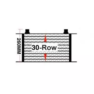 UNIVERSAL 30 ROWS OIL COOLER DASH 10 FRONT