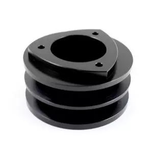 ROTARY13B1 ALUMINIUM DOUBLE ALTERNATOR PULLEY BLACK