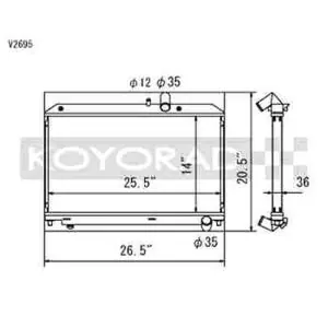 KOYO RX8 04-08 36mm ALU RADIATOR