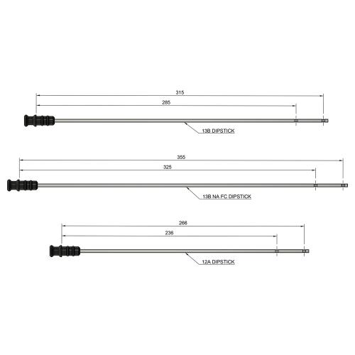 FRANKLIN PERFORMANCE BILLET OIL DIPSTICK draw