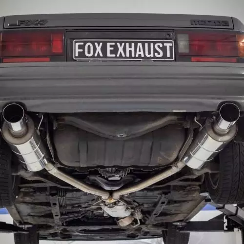 FOX EDELSTAHL ABGASANLAGE AB KAT MAZDA RX-7 FC S5 TURBO 89-91 TYP10 L/R