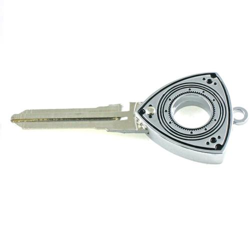 ROTARY13B1 ROTOR KEY BLANK CHROME TYPE A 1970-1982