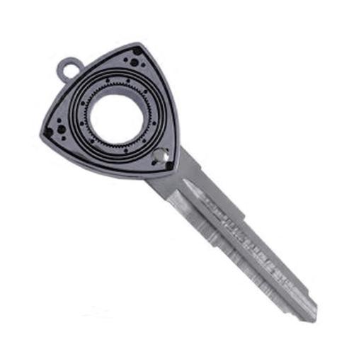 ROTARY13B1 ROTOR KEY BLANK CHROME 1993-2002