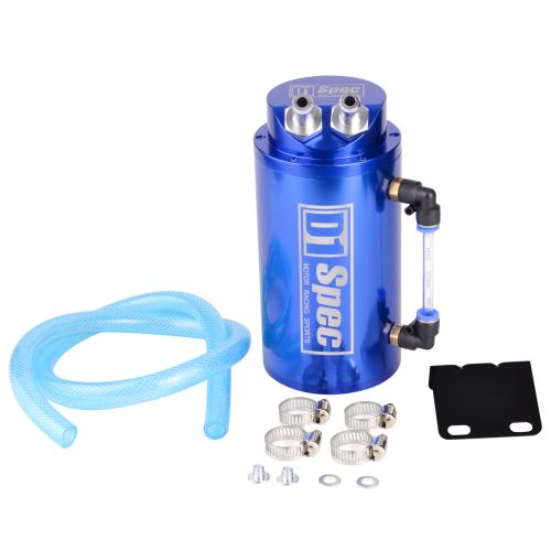 D1 SPEC Oil Catch Tank Round Blue Anodized