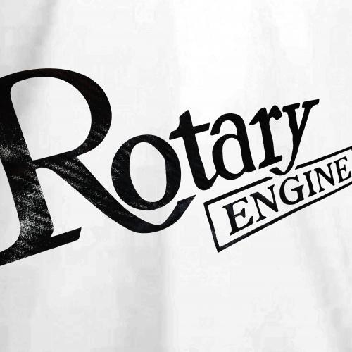 WANKELSHOP ROTARY ENGINE T-Shirt White Carbon dateil