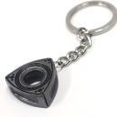 ROTARY13B1 ROTOR KEYCHAIN SATIN SILVER